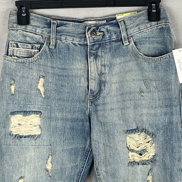 Sun + Stone Men's 30x32 Union Slim-Fit Distressed Denim Jeans Vintage Wash NEW - Picture 3 of 13